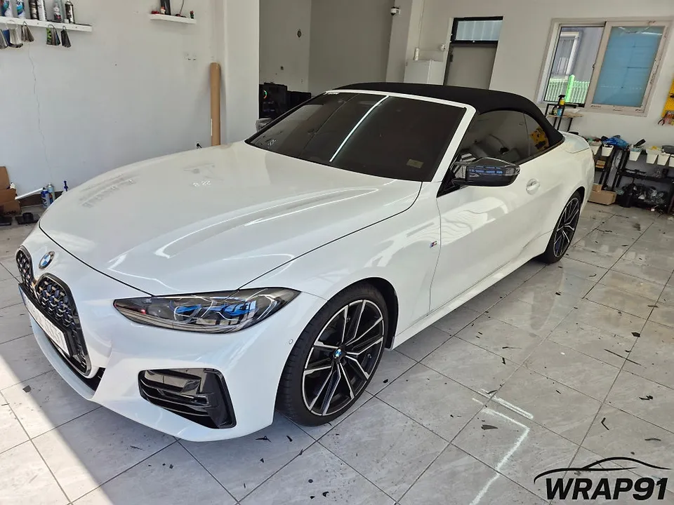 BMW 4シリーズ カブリオレのカーラッピング事例｜費用目安・仕上がり 施工写真 3-1