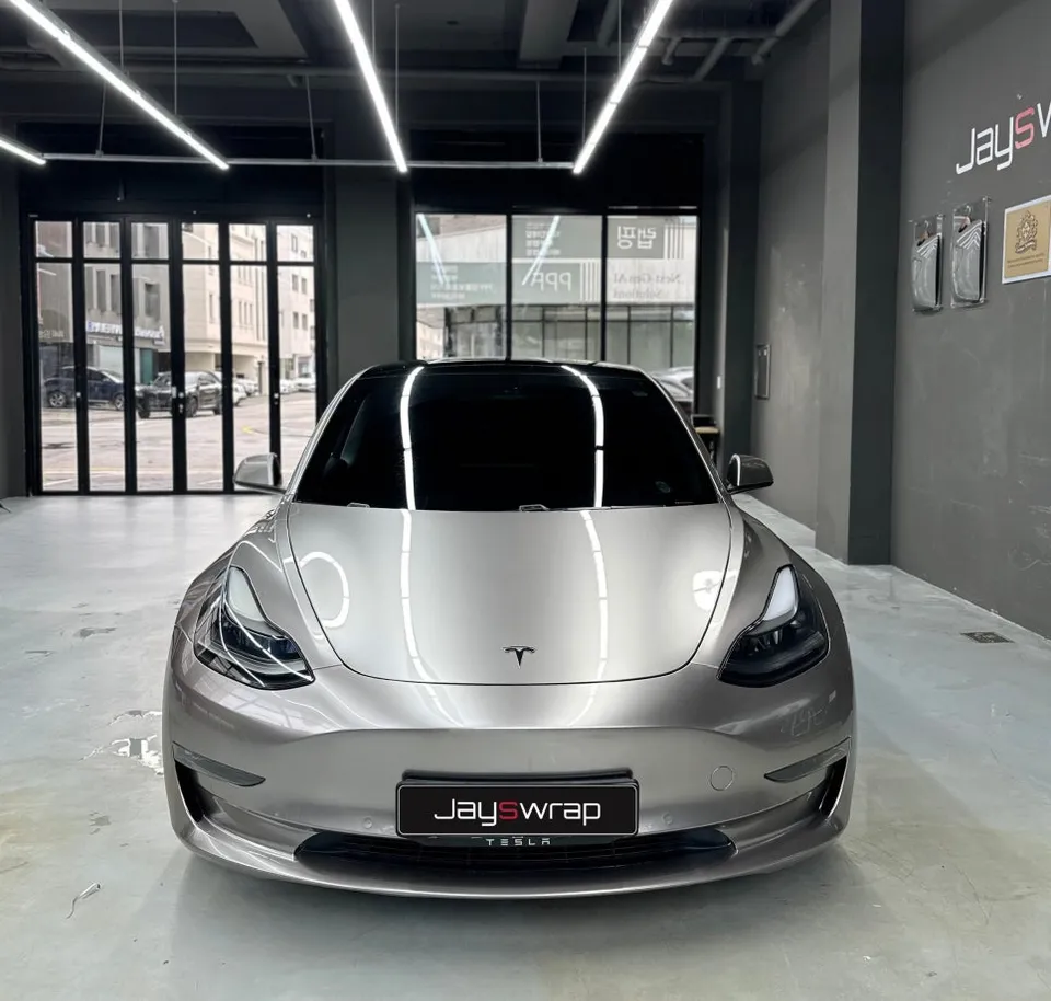 Tesla Model 3 ppf - Tesla Model 3 PPF Review: Platinum Silver Color & Cost photo 3