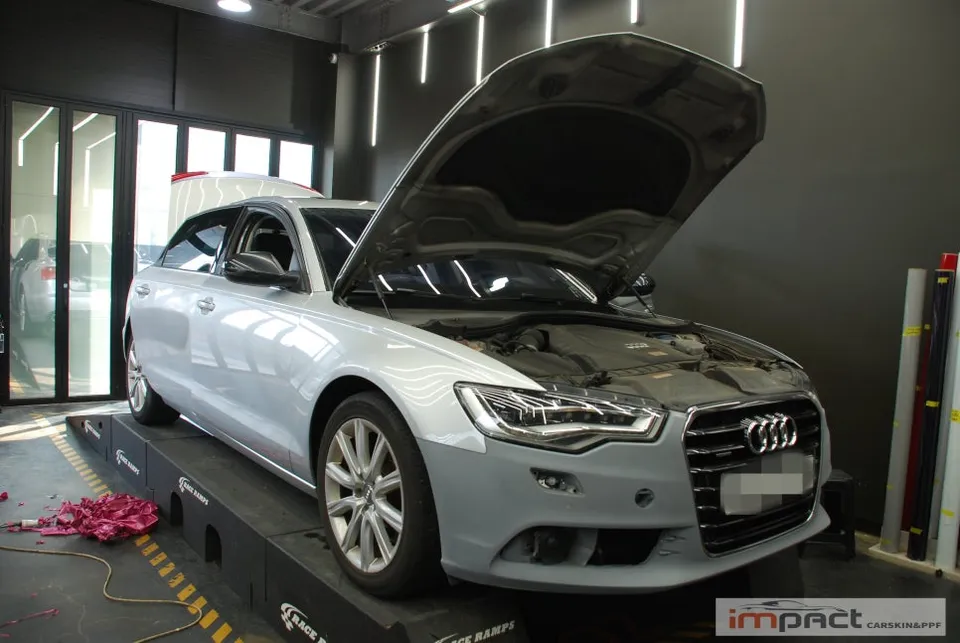 Audi A6のカーラッピング事例|費用目安・仕上がり 施工写真 3-1