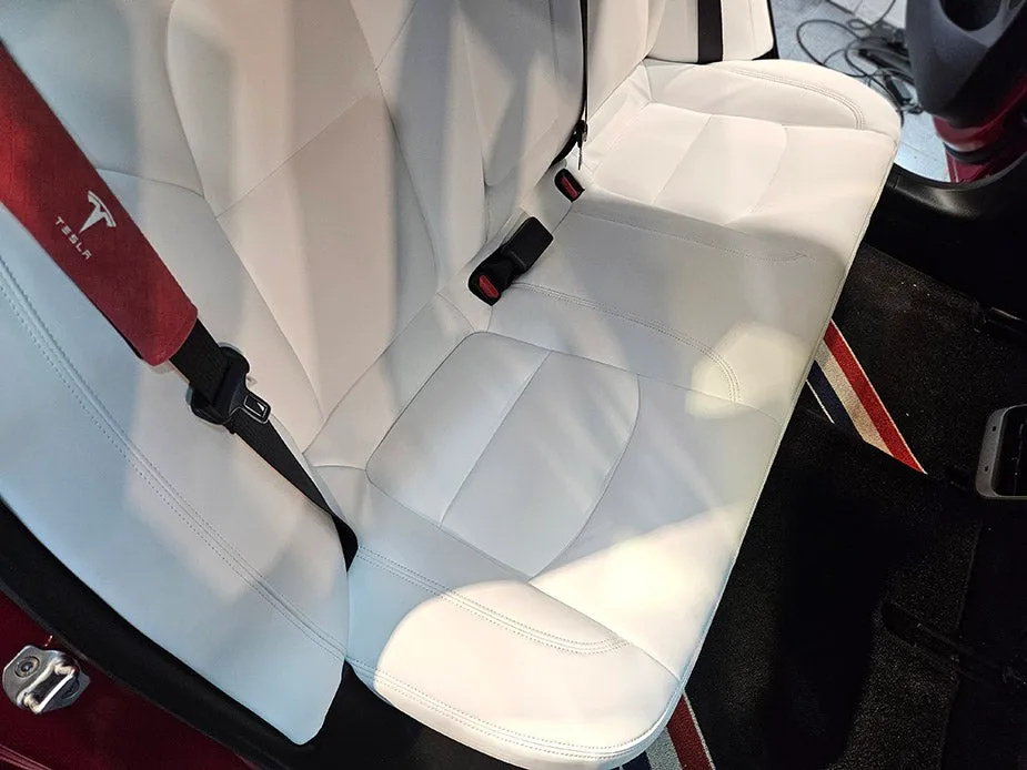 Tesla Model 3 interior customization - Tesla Model 3 Napa Leather Seat Upgrade Review photo 3