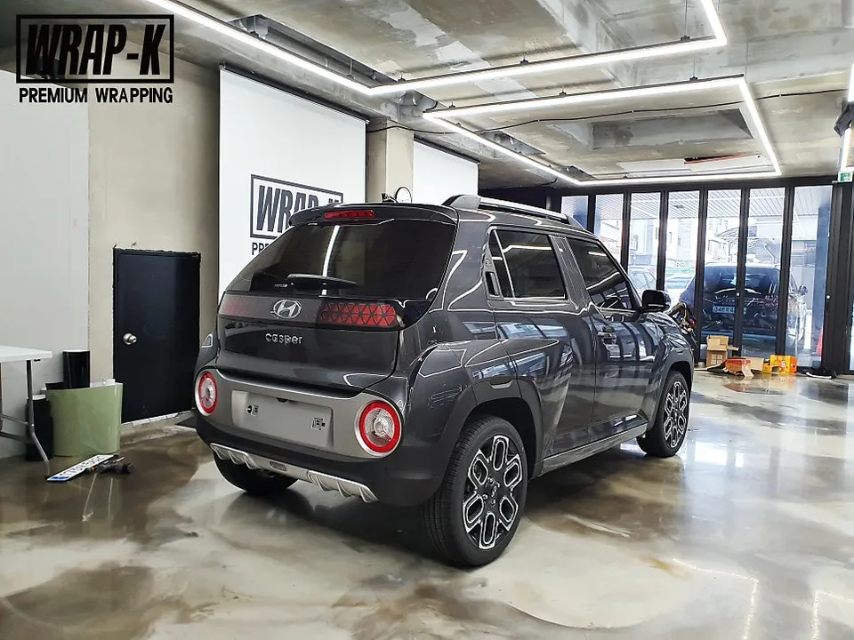Hyundai Casperのカーラッピング事例|費用目安・仕上がり 施工写真 1-2