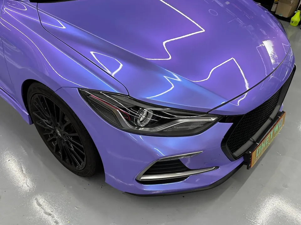 Hyundai Elantra Sportのカーラッピング事例｜費用目安・仕上がり 施工写真 2-1