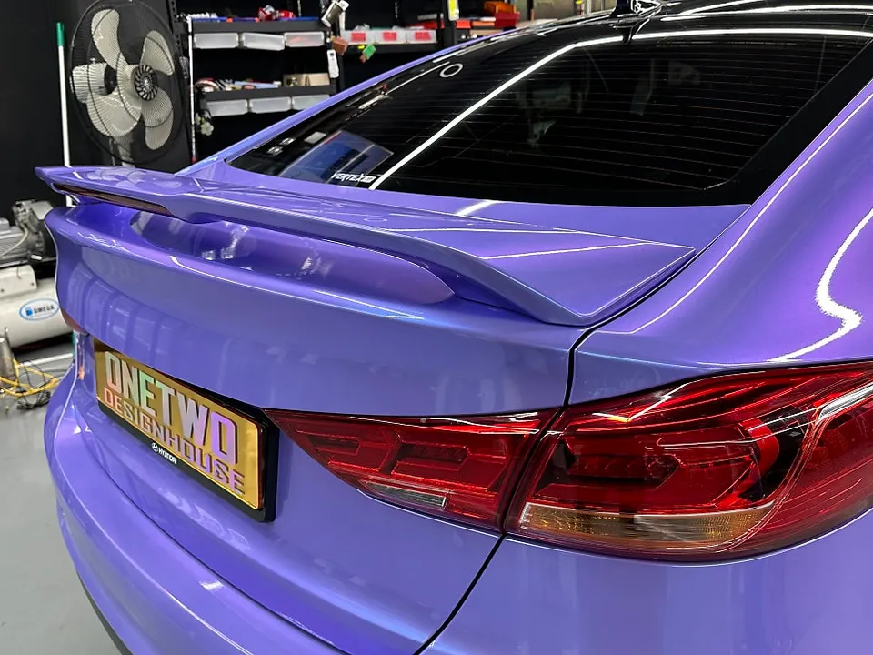 Hyundai Elantra Sportのカーラッピング事例｜費用目安・仕上がり 施工写真 2-2