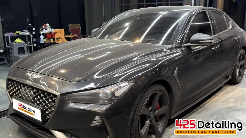 Genesis G70のガラスコーティング事例 写真