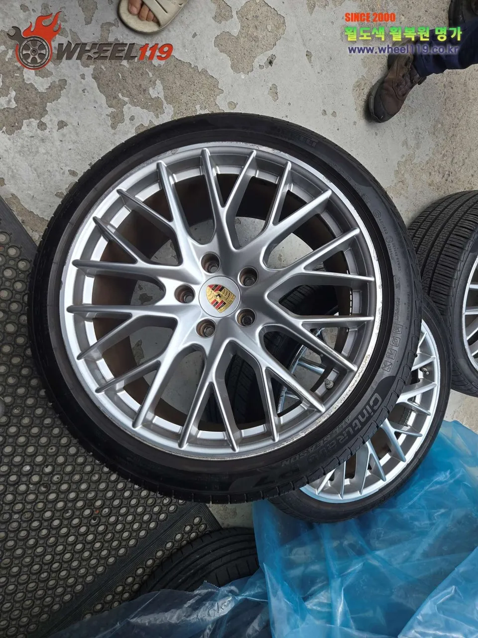 Porsche Panamera wheel repair installation result
