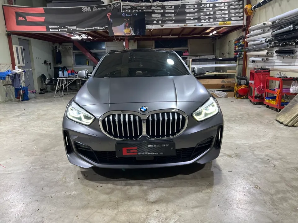 BMW 1 Series F20 vinyl wrap - BMW 1 Series F20 Vinyl Wrap Review: Satin Dark Grey Transformatio photo 5