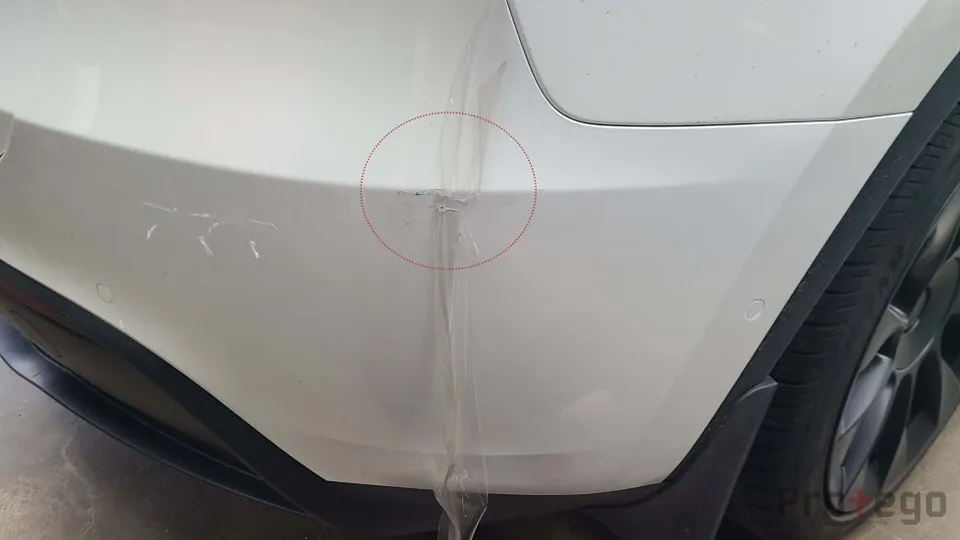 Tesla Model Y ppf - Tesla Model Y PPF Reapplication: Yellowed Film Replaced photo 3