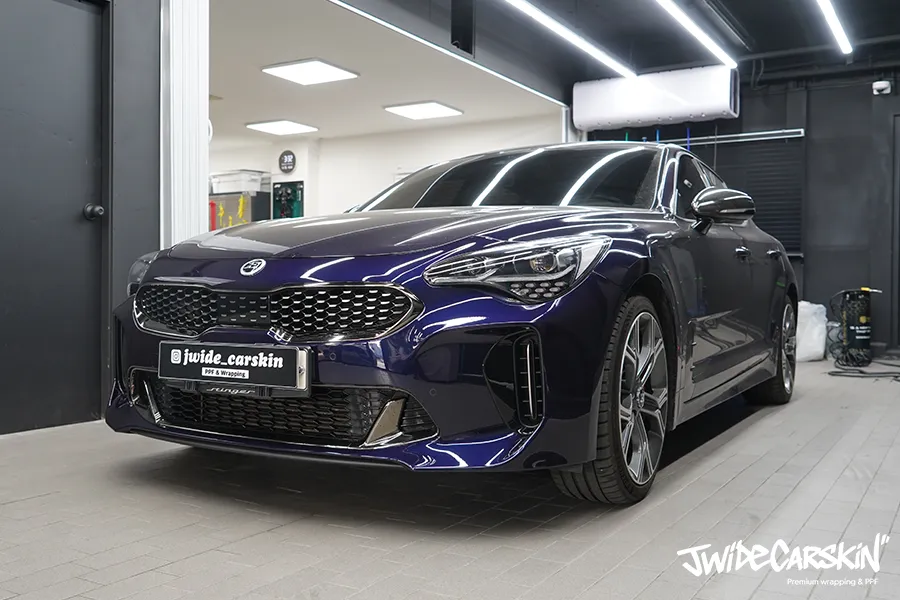Kia Stinger Front Bumper PPF Review — Insurance Claim Re-install photo 2