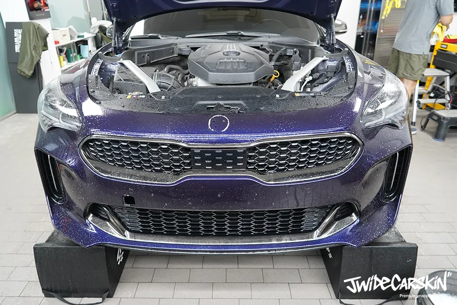 Kia Stinger ppf - Kia Stinger Front Bumper PPF Review — Insurance Claim Re-install photo 3