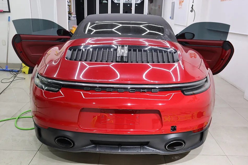 ポルシェ911のPPF施工事例：韓国での実例と費用目安 施工写真 3-3