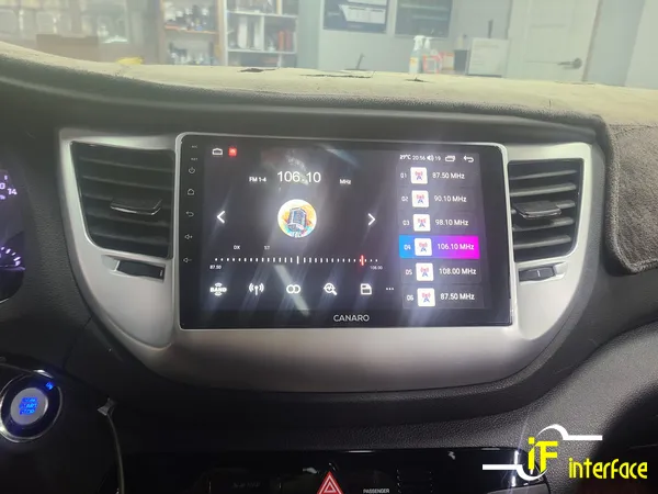 HyundaiのAndroid Auto・CarPlay取付事例 施工写真 1-2