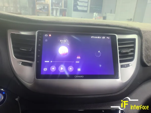 HyundaiのAndroid Auto・CarPlay取付事例 施工写真 2-2