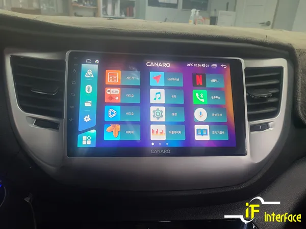 HyundaiのAndroid Auto・CarPlay取付事例 施工写真 4-2