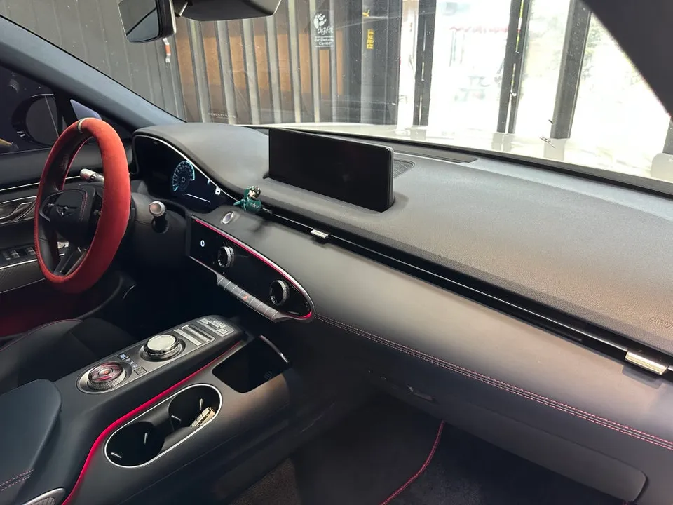 Genesis GV70 interior customization - Genesis GV70 Dashboard Restoration & Air Freshener Stain Removal photo 3