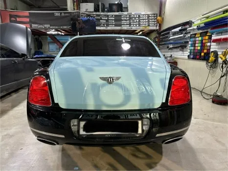Bentley Flying Spur vinyl wrap - Bentley Flying Spur Vinyl Wrap Installation Review — Cost photo 3
