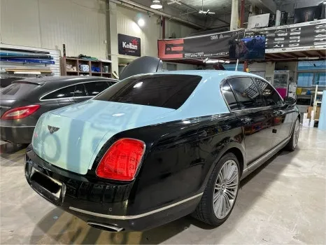 Bentley Flying Spur vinyl wrap - Bentley Flying Spur Vinyl Wrap Installation Review — Cost photo 6