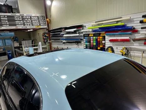 Bentley Flying Spurのカーラッピング事例 施工写真 1-3