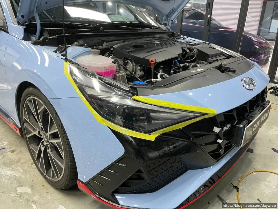Hyundai Elantra NのPPF施工事例｜費用目安・仕上がり 施工写真 1-2
