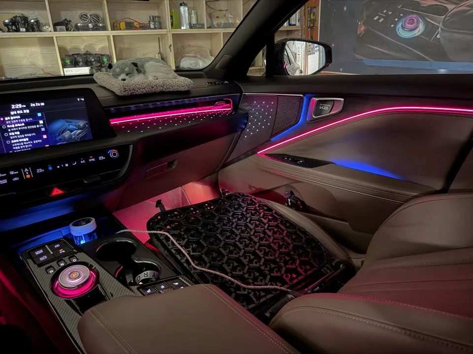 Kia K8 ambient lighting - Kia K8 Ambient Lighting Review: Cost & Results photo 3