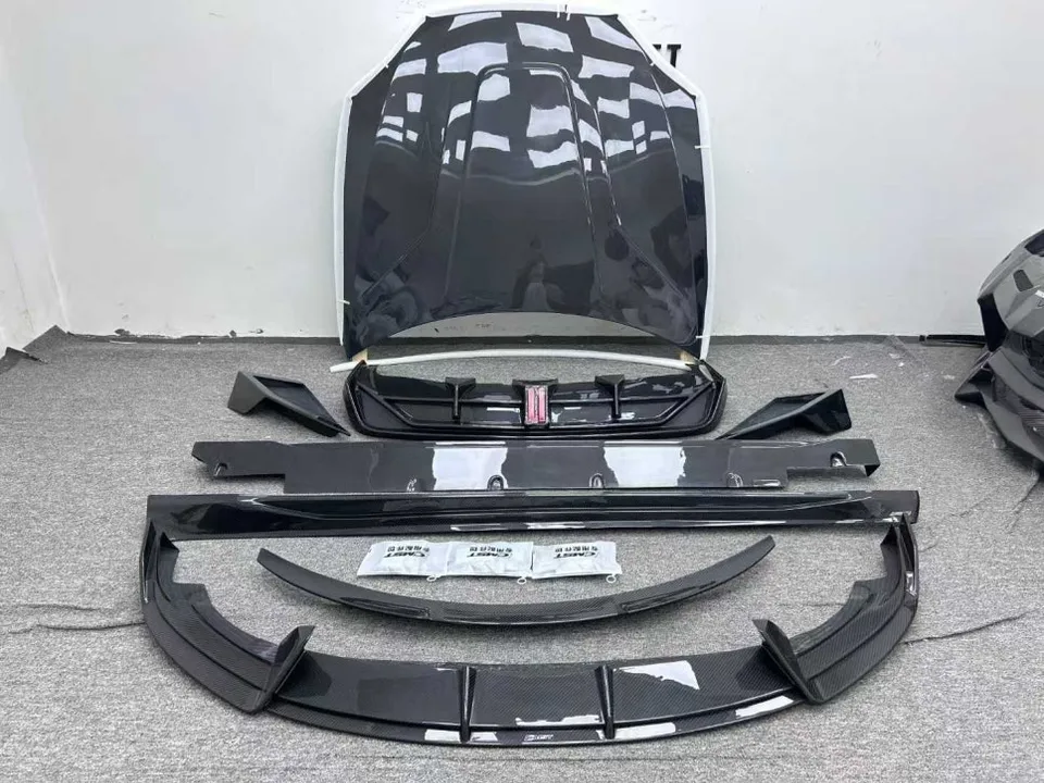 Tesla Model S body kit installation result