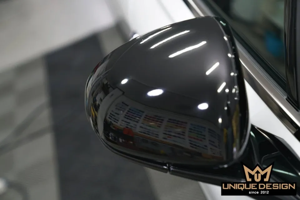 Genesis G80 PPF施工事例｜サイドミラー・Bピラー 施工写真 3-2