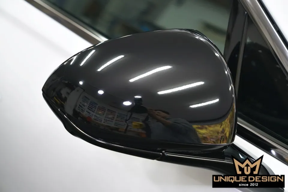 Genesis G80 PPF施工事例｜サイドミラー・Bピラー 施工写真 4-2