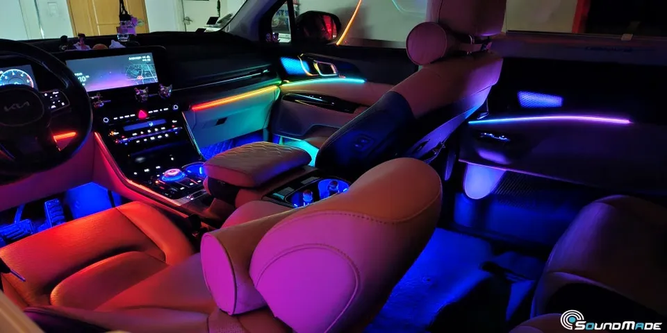 Kia Carnival KA4 ambient lighting - Kia Carnival KA4 Ambient Lighting Review: Cost & Results photo 4