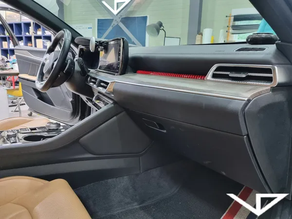 Kia K5 DL3 interior customization - Kia K5 DL3 Interior Customization Review — Saddle Brown Upgrade photo 3