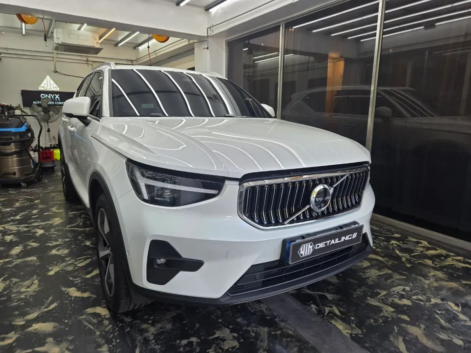 Volvo XC40のガラスコーティング事例｜韓国での施工例 施工写真 1-1