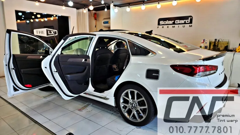 Hyundai Sonata New Riseのカーフィルム施工事例｜熱遮断効果と仕上がり 施工写真 2-2