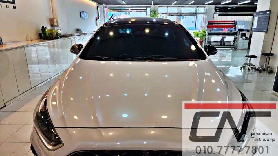 Hyundai Sonata New Riseのカーフィルム施工事例｜熱遮断効果と仕上がり 施工写真 2-3
