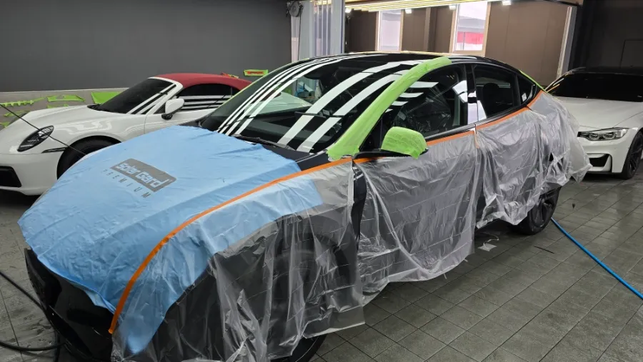 Tesla Model Y new car package installation result