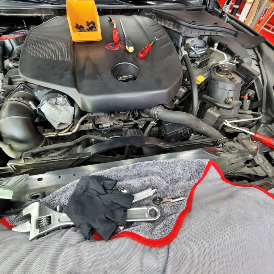 Infiniti Q50 body repair - Infiniti Q50 Alternator Replacement Review photo 6