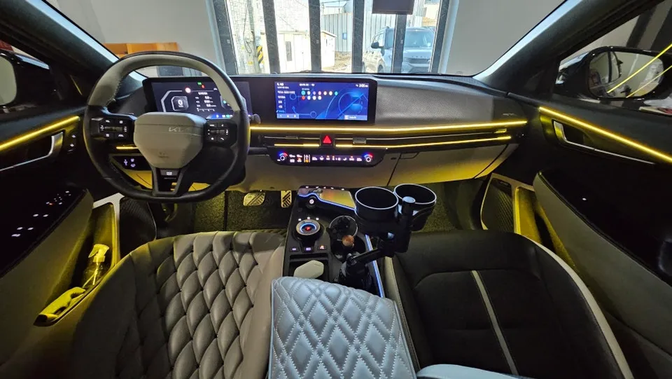 Kia EV6 Ambient Lighting Review: Cost & Before/After After