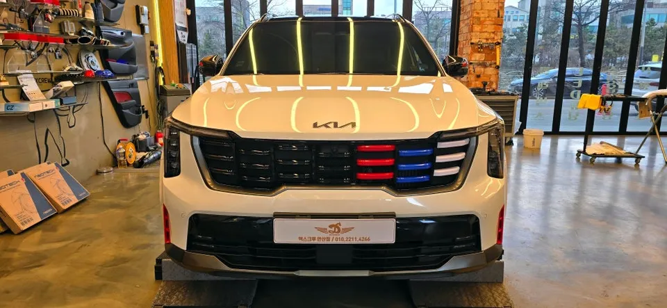 Kia Sorento MQ4 body kit installation result