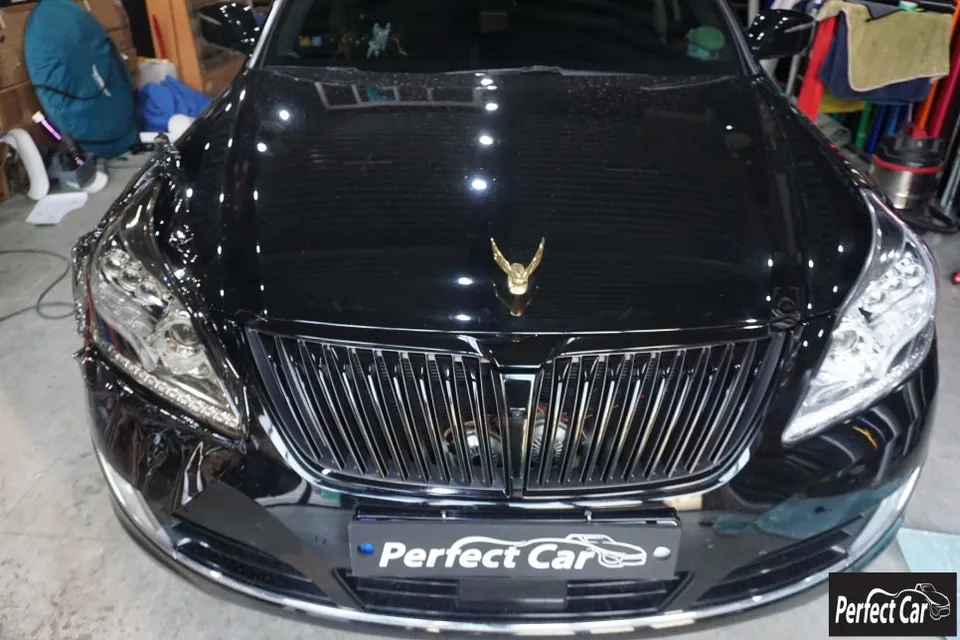 Hyundai Equus vinyl wrap - Hyundai Equus Vinyl Wrap Review: Grill & Lights photo 4