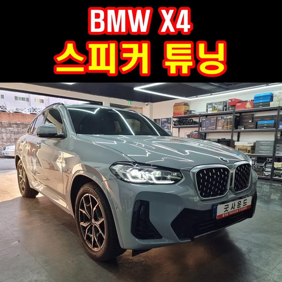 BMW X4 car audio installation result