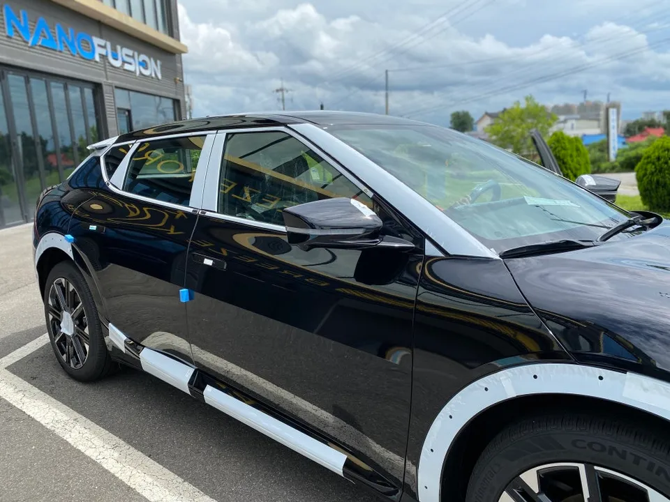 Kia EV6のPPF施工事例｜無光フィルムで高級感アップ 施工写真 2-1