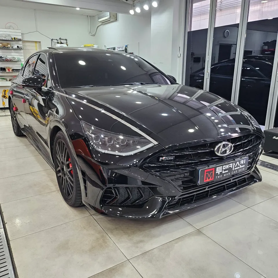 Hyundai Sonata DN8のカーラッピング事例｜費用目安・仕上がり 施工写真 2-1