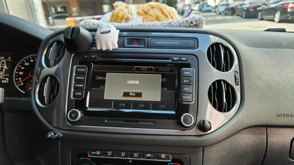 Volkswagen Tiguan dash cam installation result