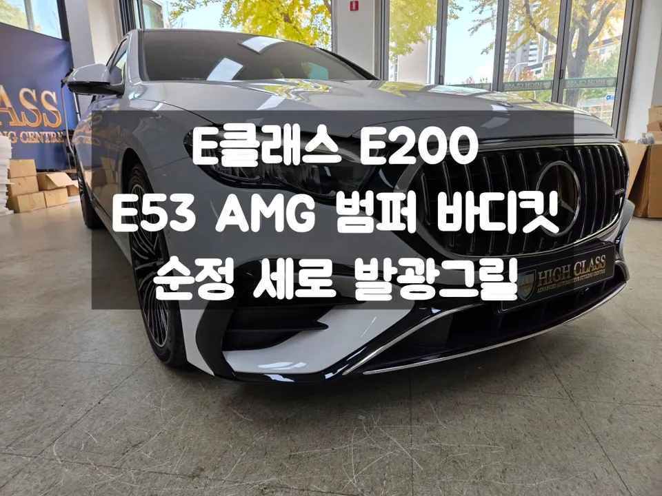 Mercedes-Benz E-Class W214 body kit installation result