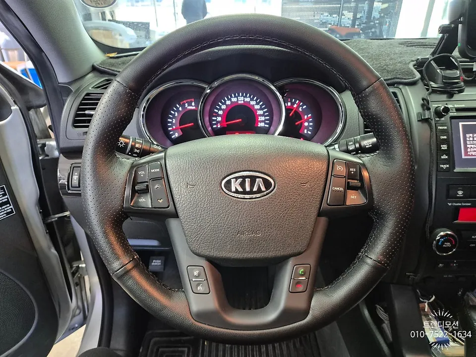 Kia Sorento R steering wheel installation result