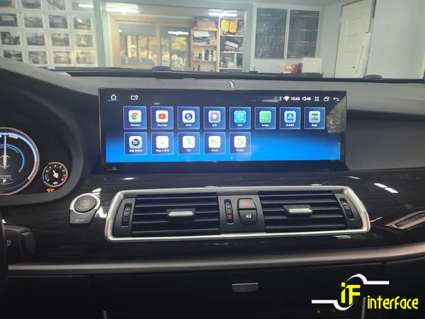 BMW 5 Series GTのAndroid Auto・CarPlay取付事例 施工写真 3-1