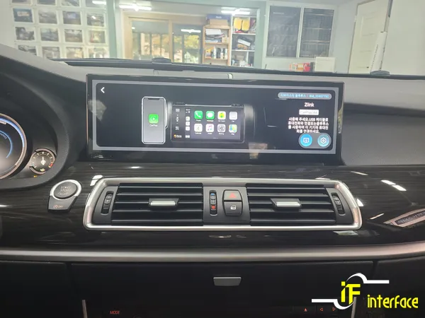 BMW 5 Series GTのAndroid Auto・CarPlay取付事例 施工写真 1-2
