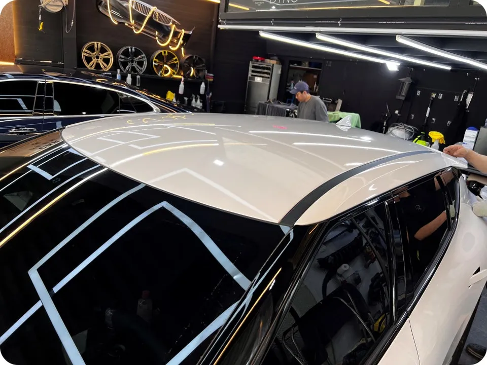 Kia EV6のPPF施工事例 施工写真 2