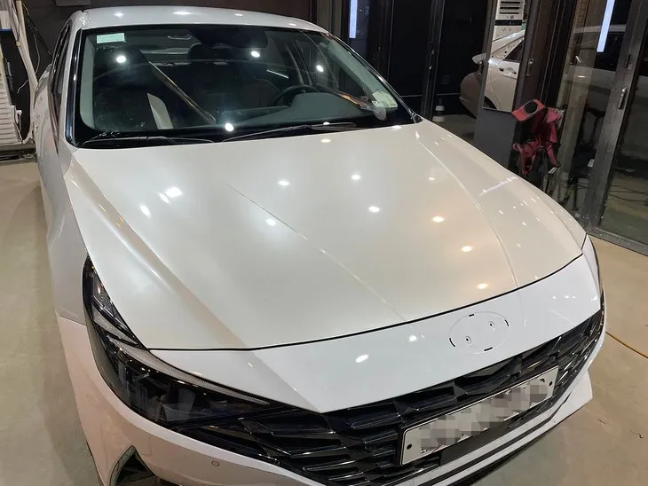 Hyundai Elantra vinyl wrap - Hyundai Elantra CN7 Vinyl Wrap Review — Color Change in Seoul photo 6