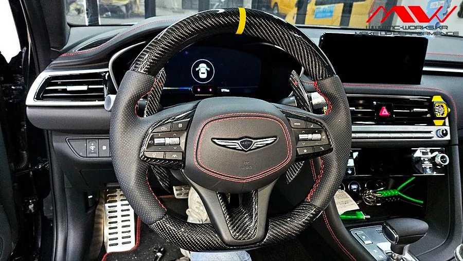 Genesis G70 steering wheel installation result