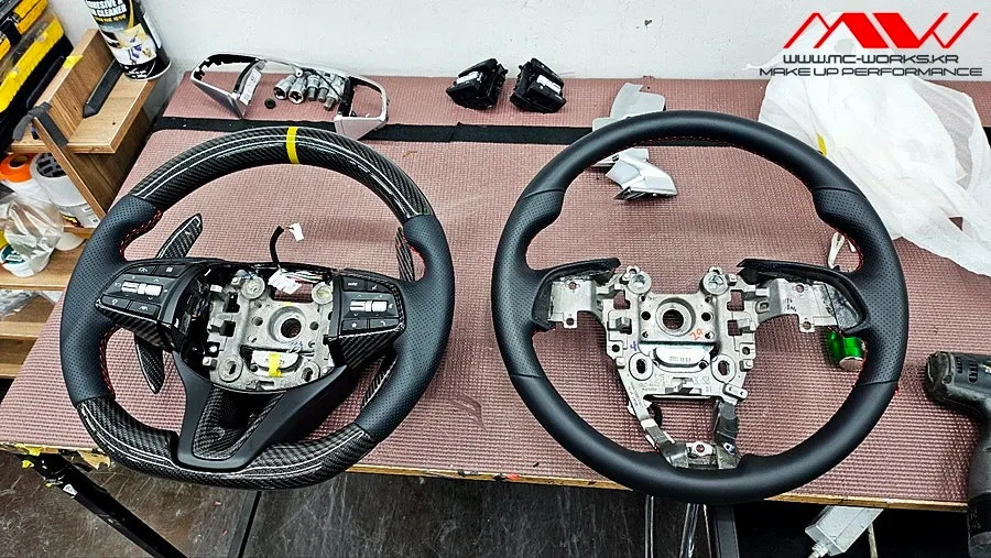 Genesis G70 steering wheel - Genesis G70 Steering Wheel Customization Review photo 4