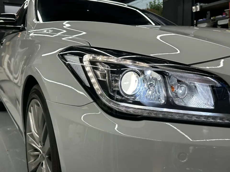 Genesis G80 PPF施工事例|ポルシェグレーの仕上がり 施工写真 4-2