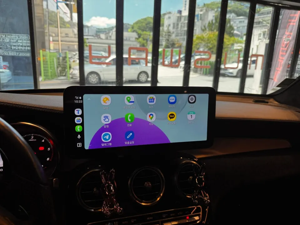 Mercedes-Benz GLC X253のAndroid Auto・CarPlay取付事例 施工写真 4-2